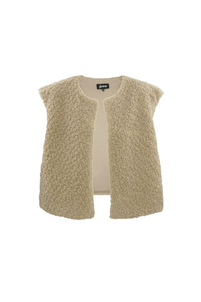 Woven Polyester Fiber Women's Vest Casual Solid Color Fall/Winter - Velaris Femme