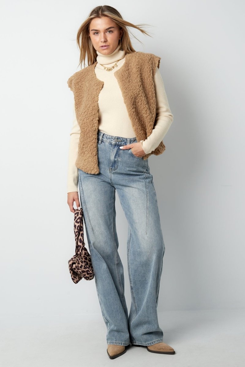Woven Polyester Fiber Women's Vest Casual Solid Color Fall/Winter - Velaris Femme