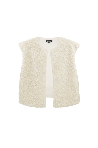 Woven Polyester Fiber Women's Vest Casual Solid Color Fall/Winter - Velaris Femme